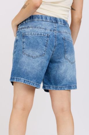 ג'ינס הריון קצר ויקה כחול
